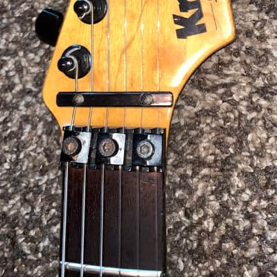Vintage 1983 Kramer Pacer Blue burst electric guitar made in the usa image 2