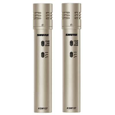 Shure KSM137 Cardioid Condenser Microphone - Stereo Pair image 1