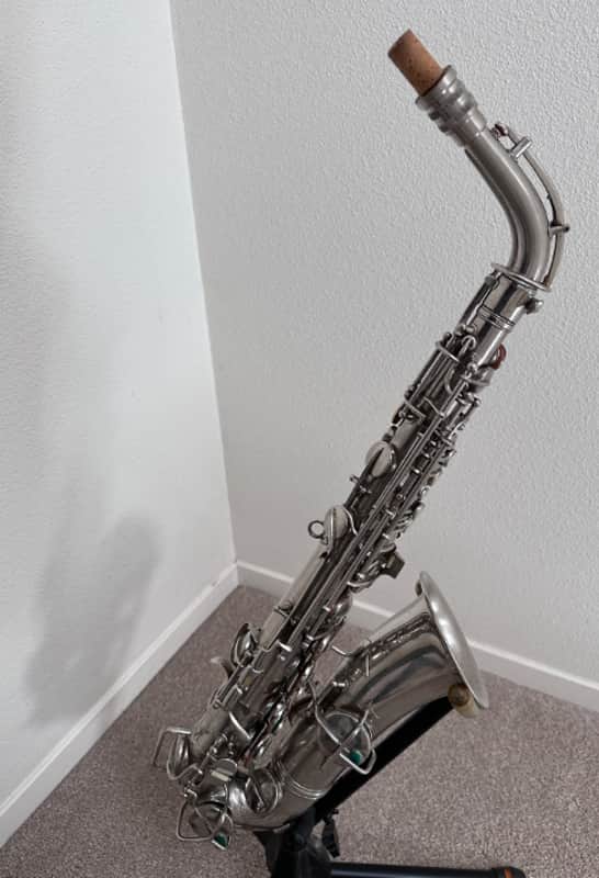 C.G. Conn Alto Saxophone 1924 - Nickel image 1