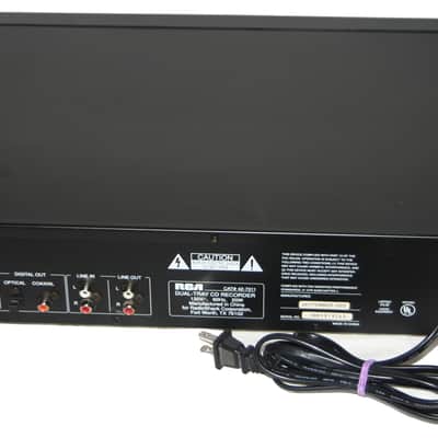 RCA CDRW140 CD-R Stand Alone Dual Tray CD Recorder & Player w/4x Dubbing VG Working Condition image 2