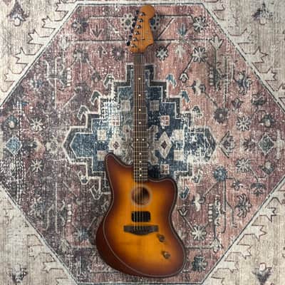 2025 Fender Acoustasonic Standard Jazzmaster Honey Burst Acoustic Electric Offset Guitar! image 5