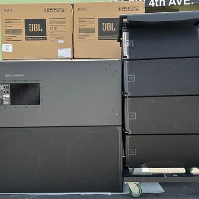 (4)JBL SRX910LA Dual 10" Powered Line Array Loudspeaker W/(2) SRX928S Subs (THS) image 17