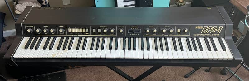 Vintage Korg EPS-1 Electric Piano & Strings synthesizer keyboard 1980’s image 1