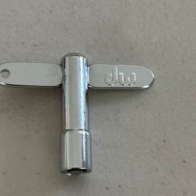 DW DRUM WORKSHOP CHROME DRUM KEY DRUMKEY & LANYARD BRAND NEW image 2