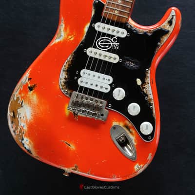 Fender Stratocaster Orange S/S/H Heavy Aged Relic image 3