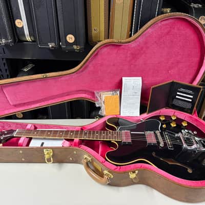 Gibson Custom Shop ’59 ES-335 2021 VOS Black w/ Bigsby (372) image 6
