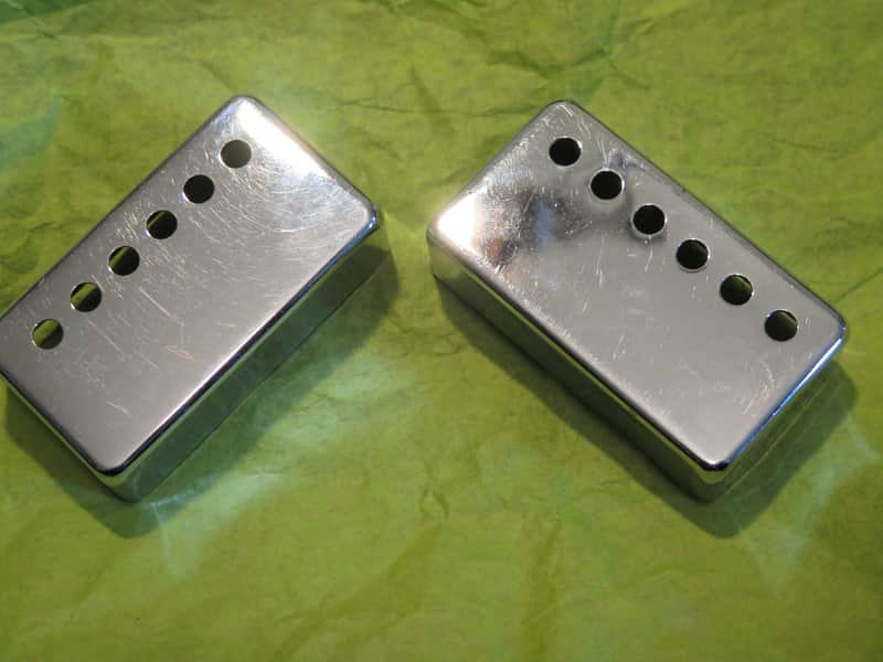 vintage 1966 Gibson pickup PAF pickup covers set (narrow neck) for jazz guitar barney kessel byrdland L5 Super 400 image 1