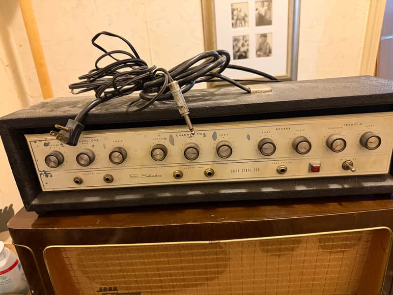 Sears / Silvertone 150 amplifier head 60s - Grey image 1