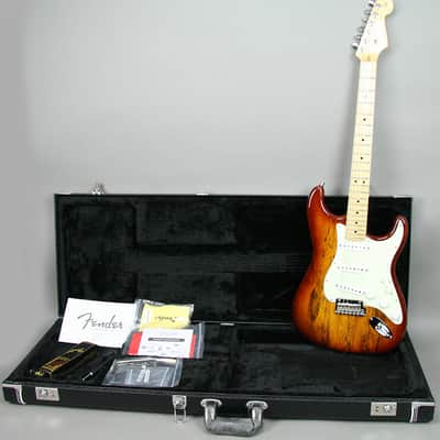 2015 Fender American Select Stratocaster Electric Guitar RARE Splated Maple OHSC image 2