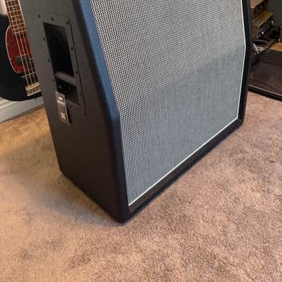 Mojotone Brand New (2026) Mojotone British Style 4x12 Slant Guitar Cabinet 2026 - Black Levant Tolex; Salt & Pepper Grill Clothe, image 2