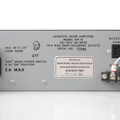 Langevin AM1A 6 Channel Microphone Preamp Mixer Amplifier Rack Mic Pre #31005 image 9