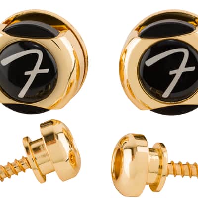 FENDER Infinity Strap Locks Gold (Paar) Gitarrengurt-Wechsel- und Sicherungssystem image 2