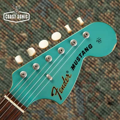 2006 Fender '69 Competition Mustang MG69-85CO Ocean Turquoise Metallic Matching Headstock CIJ Japan image 11