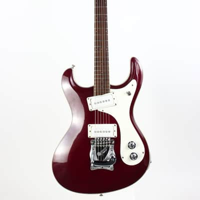 1988 Mosrite USA Semie Moseley Signed V63 Model Ruby Dust Rare SET-NECK Side Jack Model MINTY w Paperwork! image 6