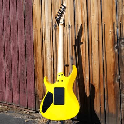 ESP Custom Shop Maverick FM Neon Yellow 27-Fret (2026 NAMM Booth Guitar) image 6
