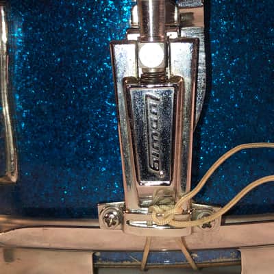 Ludwig Jazz Festival 1965 - Blue sparkle snare drum image 4