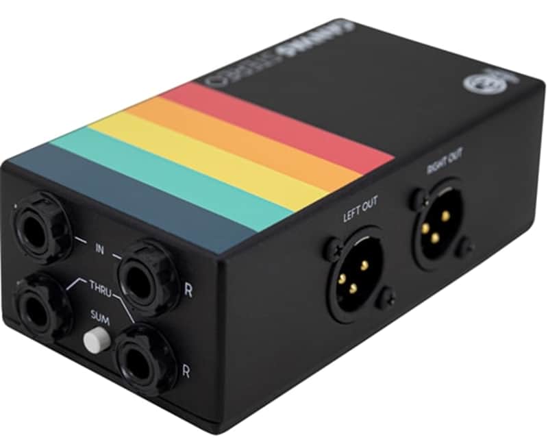 Walrus Audio Canvas Stereo Dual Line Isolator Direct Box 2022 - Present - Black w/ Rainbow Graphic image 1