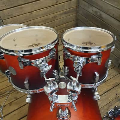 Drum Kit Sonor Force 2005 Birch, Waxed Amber Fade USED! RKSWK191222 image 3