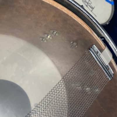 Terry Bozzio's Remo 1980s- 7x14" Quadura Snare Drum, Signed! image 23