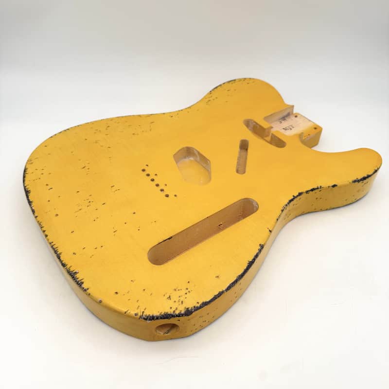 MJT Telecaster Body Relic Nitro Butterscotch Super-Light mjt6714 image 1