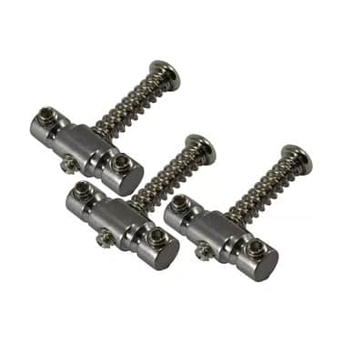 Compensated Telecaster Saddle - Steel - 1/4" Offset Barrel - Set of 3 image 1