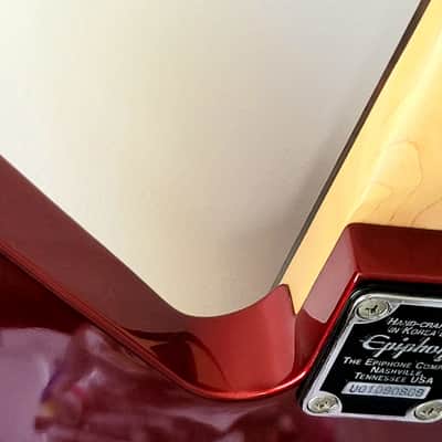 Rare Epiphone Explorer FX Red Built-in Effects Distortion (like Slasher) image 15