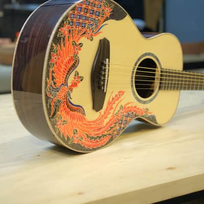Batiksoul Guitars No.#120 - Parlor Batik Cendrawasih Geni image 13