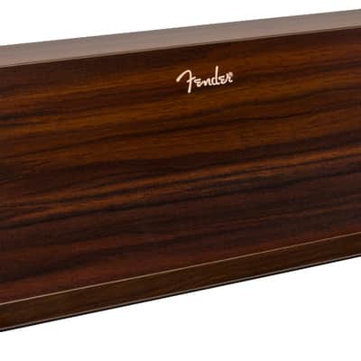 Fender Official Deluxe Wooden Wall-Mounted Guitar Pedal Storage Shelf