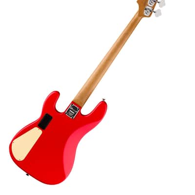 Charvel Pro-Mod San Dimas Bass PJ IV MAH - Bass Guitar - Satin Ferrari Red image 3