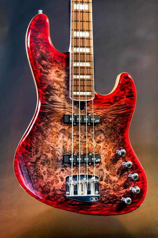 Mayones Jabba Custom EP 4 2024 - Charcoal to Red Burst image 1