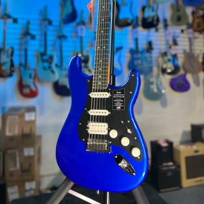 Fender American Ultra II Stratocaster HSS Electric Guitar - Noble Blue, Ebony Fingerboard, with Case, Free Ship 972 image 10