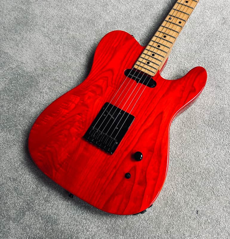2000s Fernandes TE-85T Ash Telecaster MIJ - Takuya Signature Japan Transparent Red image 1