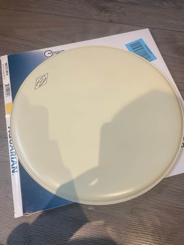 Aquarian MOTC-M14-U 14" Medium Modern Vintage Drum Head 2010s - Tan Coated image 1