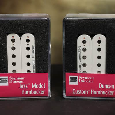 Seymour Duncan SH-5 Custom Bridge & SH-2N Jazz Neck Humbucker Pickup Set WHITE