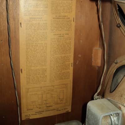 Hammond JR-20 Tone Cabinet For Repair USA Made 1950s image 7