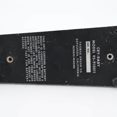 1976 Thomas Organ Co.Cry Baby Model 95-910511 Wah Effect Pedal #51773 image 6