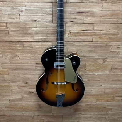 Gretsch 6124 Single Anniversary Hollow Body Guitar 1961 - Shaded Golden Sunburst w/non orig hard case image 3