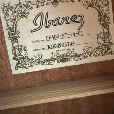 Ibanez PF400-NT-14-01 Dreadnought Acoustic Guitar w/ Hardshell Case, Strap & Extras - Natural image 2