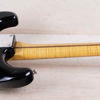 Fender 40th Anniversary ST54-70AS Stratocaster Reissue MIJ 1994 Black Japan w/ Foto Flame Neck w/ Bag image 9