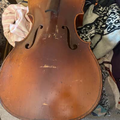 Vintage 1938 Kay Model 60 4/4 Cello – All parts included- Soundpost set- Pre-War "Orchestra" Model folk Jazz Restoration luthier image 9