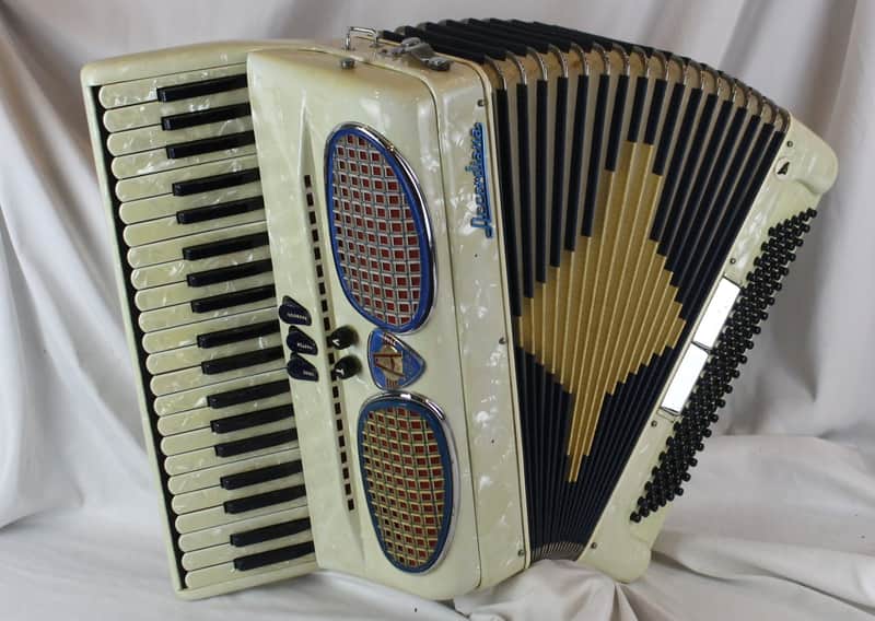 8309 - Blue Ivory Excelsior Accordiana 306 Piano Accordion LM 41 120 image 1