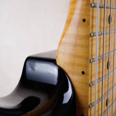 Fender 40th Anniversary ST54-70AS Stratocaster Reissue MIJ 1994 Black Japan w/ Foto Flame Neck w/ Bag image 16