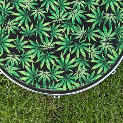 16" reversible Drum Bunny cotton drum cover - partial mute - dampener - compare to Big Fat Snare Drum Quesadilla, Drum Tortilla image 1