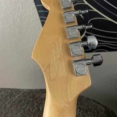 Fender FSR "Splattercaster" Standard Splatter Stratocaster with Rosewood Fretboard 2003 - 2004 - Dakota Red, Graffiti Yellow, Blue Agave, and Orange Drop over Olympic White image 7