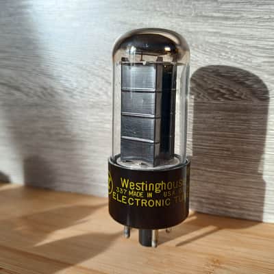 Rare NOS 1952 Westinghouse 5Y3 GT   5Y3GT BLACK BOX PLATE, balanced and super STRONG. Bild 3
