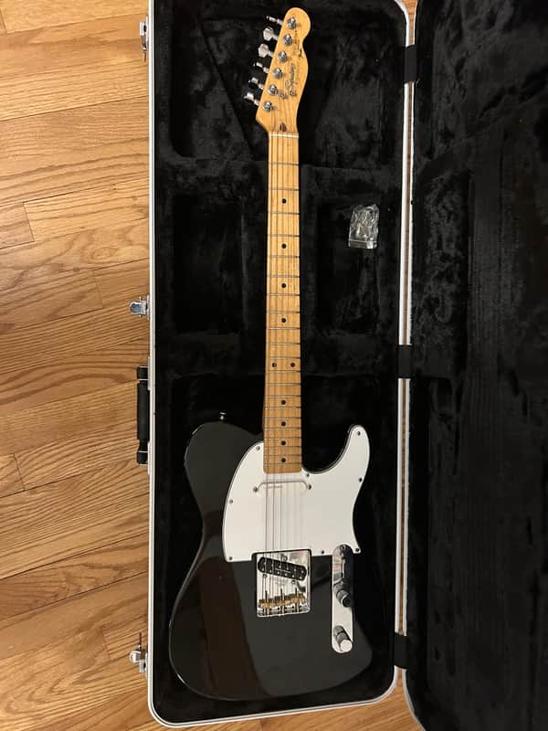 Squier by Fender MIJ Telecaster - 1985 - Black image 1