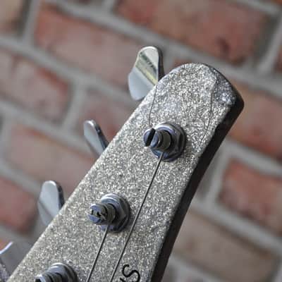 Modulus Funk Unlimited FU4 Flea FB4 Bass 2000 Silver Sparkle Lane Poor Aguilar OPB-1 image 11