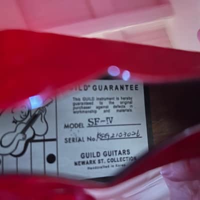 Guild Newark St. Collection Starfire IV 2021 - Cherry Red image 4