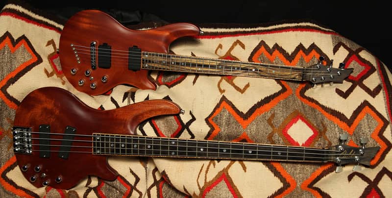 2006 Curbow Petite Guitar and M4 Bass "Mahogany" image 1