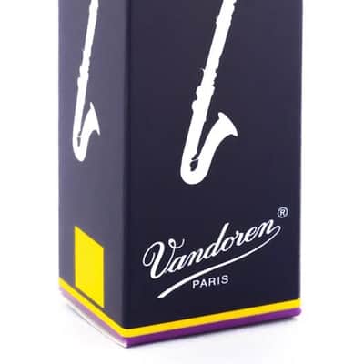 Vandoren Bass Clarinet Traditional Reeds - 5 Per Box-3.0 - CR123 image 1